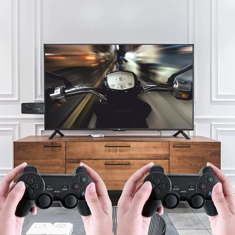 Video Game M8 Sticks Console 2.4G Dual Wireless Controller Game Stick 4K 20000 Games 64GB Retro Game for Dropshiopping Xmas Gift