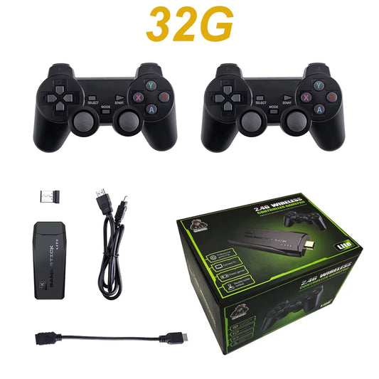 Video Game M8 Sticks Console 2.4G Dual Wireless Controller Game Stick 4K 20000 Games 64GB Retro Game for Dropshiopping Xmas Gift